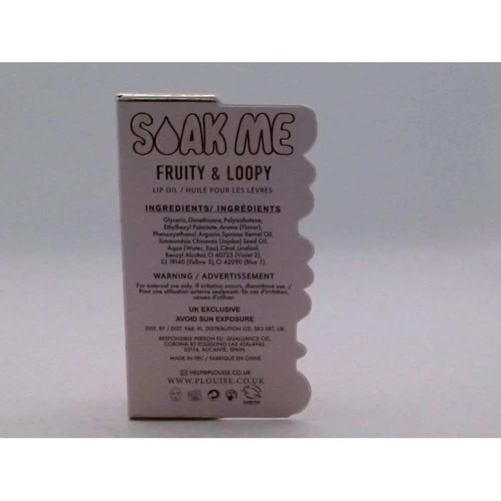 P.Louise - Soak Me Lip Oil,, Fruity & Loopy, BRAND NEW IN BOX
